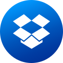 Circle,Dropbox,Gradient,High quality,Media,Social,Social media